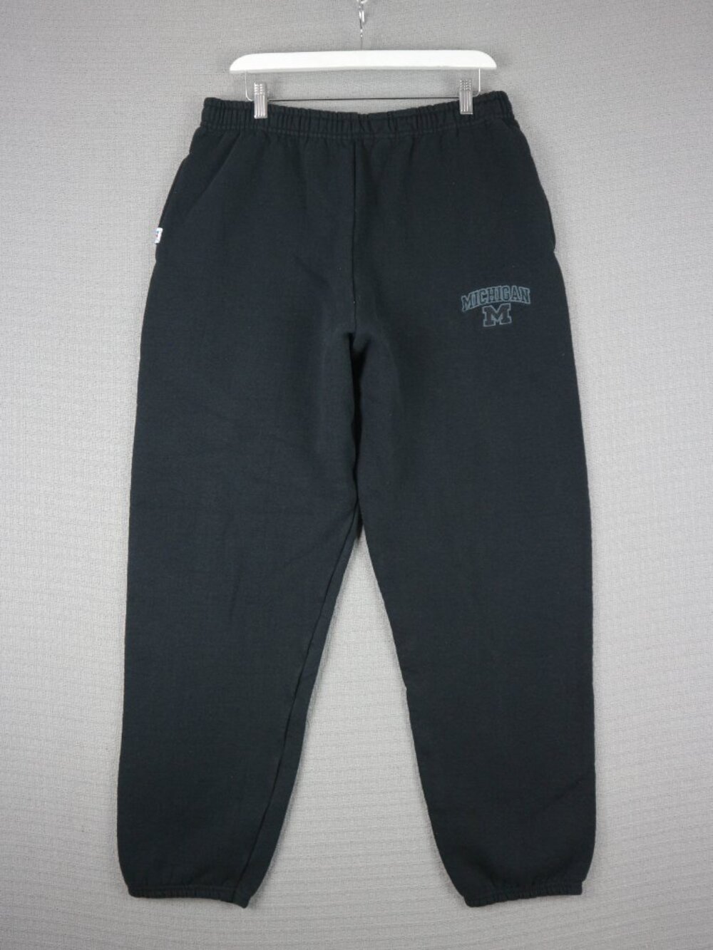 Russell Athletic XL Michigan University Collegiate Sweatpants Mens Black Vintage